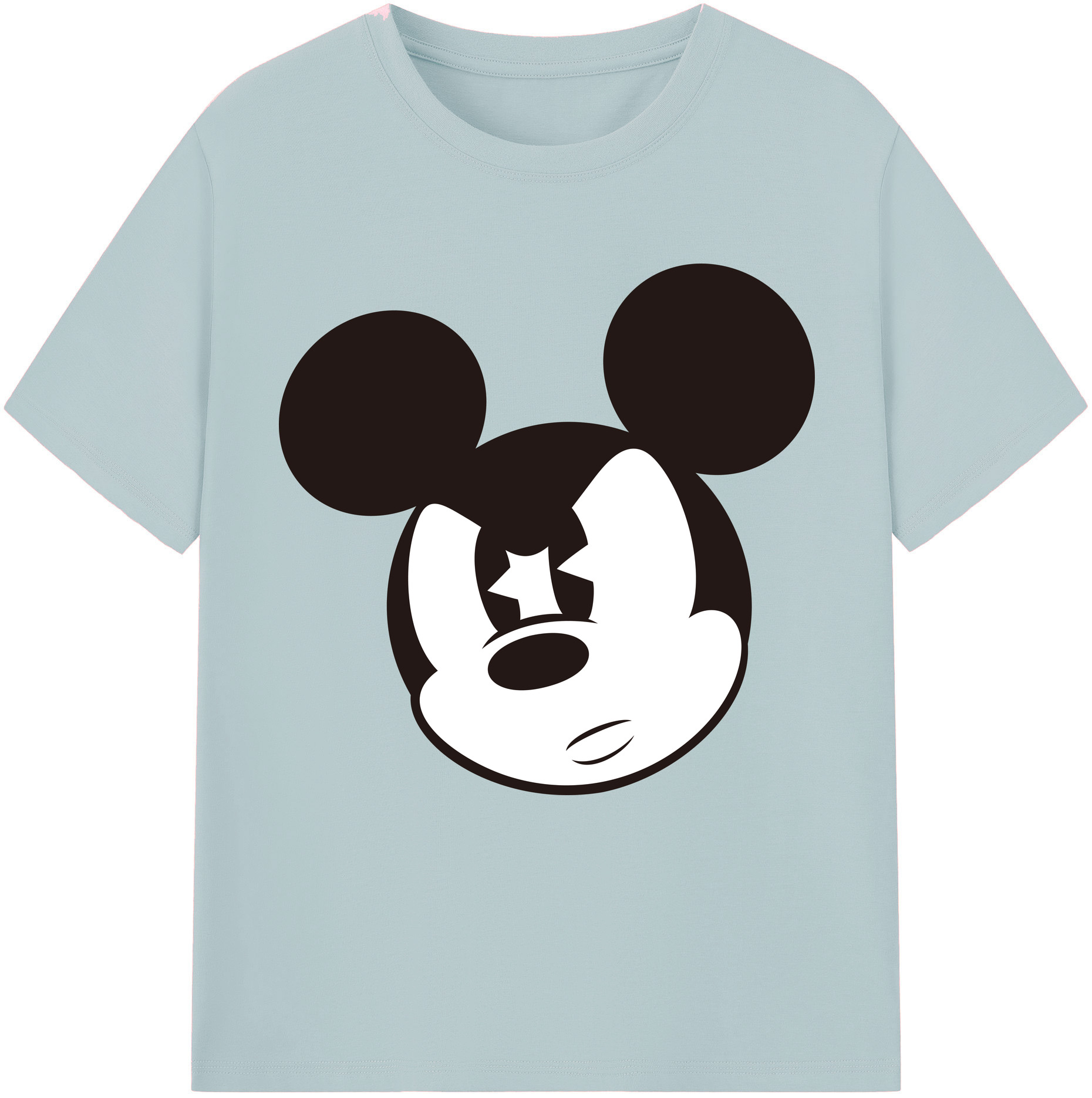 （画像用） ミッキーマウス Mickey Mouse 綿100％半袖Tシャツ（フロントプリント）